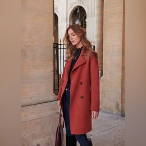 Sezane Maroon Coat
